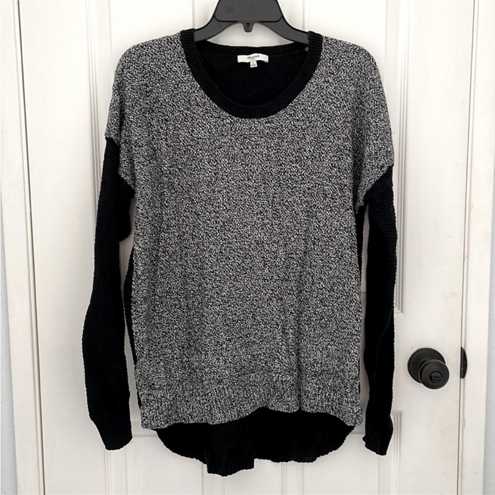 Madewell marled gray & black color